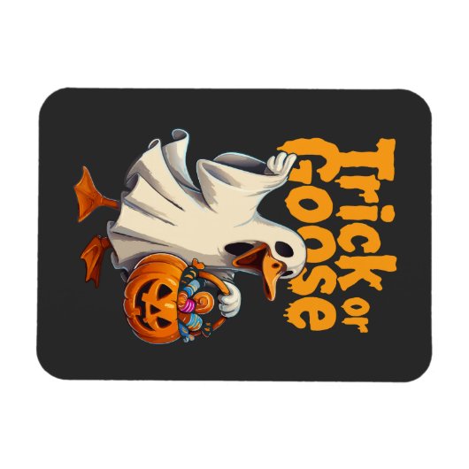 Trick or Goose Halloween Goose Magneet (Horizontaal)