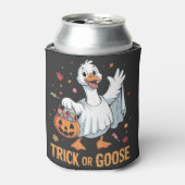 Trick or Goose Spooky Halloween Goose Lovers Blikjeskoeler (Blikje Voorkant)
