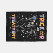Trick Or Halloween Radiation Oncology Rad Therapy  Fleece Deken (Voorkant (Horizontaal))
