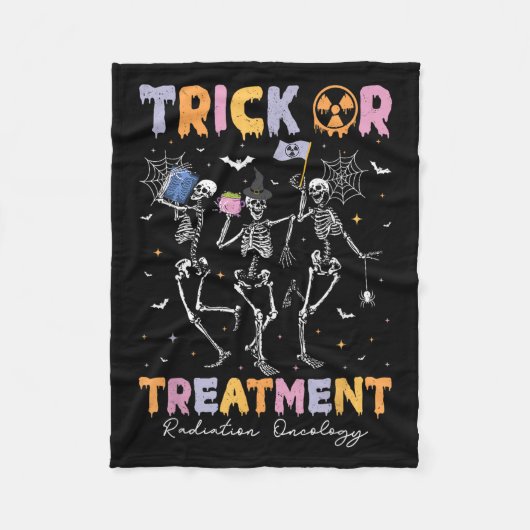Trick Or Halloween Radiation Oncology Rad Therapy  Fleece Deken (Voorkant)