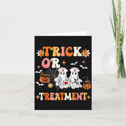 Trick Or Halloween Radiation Oncology Rad Therapy  Kaart (Voorkant)