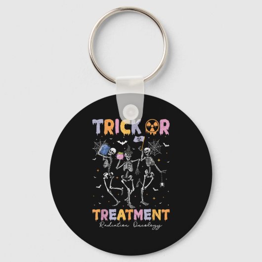 Trick Or Halloween Radiation Oncology Rad Therapy Sleutelhanger (Voorkant)