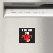 Trick Or Meat Halloween Bbq Grill Funny Beef  Magneet (Insitu (Vaatwasser))
