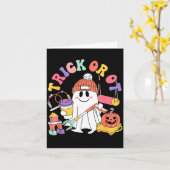 Trick Or Ot Occupational Therast Ghost Halloween W Kaart (Gele Bloem)