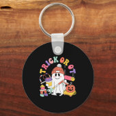 Trick Or Ot Occupational Therast Ghost Halloween W Sleutelhanger (Voorkant)