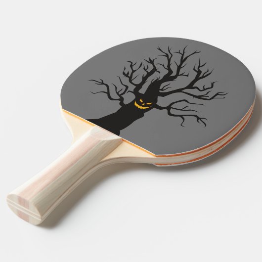 Trick-or-Paddle: Halloween Ping Pong Paddle Tafeltennisbatje (Voorkant Gekanteld)