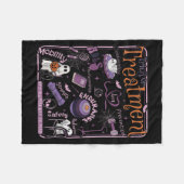Trick or PT Fysiotherapie Therast Halloween Fleece Deken (Voorkant (Horizontaal))