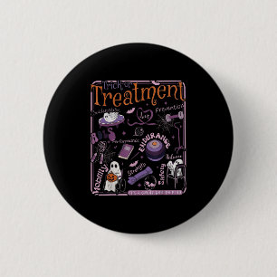 Trick Or Pt Fysiotherapie Therast Halloween  Ronde Button 5,7 Cm