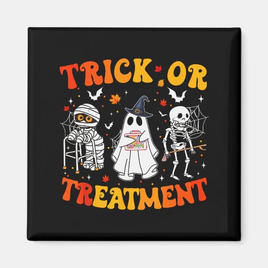 Trick Or Pt Physical Therapy Therast Halloween  Magneet (Voorkant)