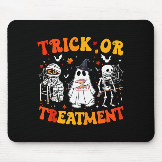 Trick Or Pt Physical Therapy Therast Halloween Muismat (Voorkant)