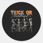Trick Or Pt Physical Therapy Therast Halloween  Ronde Sticker (Voorkant)