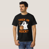 Trick or Rock Funny Halloween T-Shirt (Voorkant volledig)