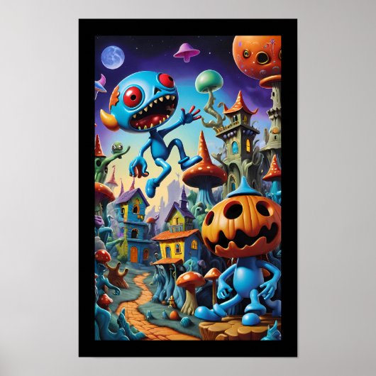 Trick or Shroom - Ken Gage Fantasy Art Poster (Voorkant)