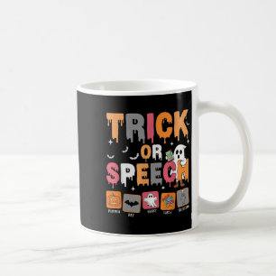 Trick or Speech Halloween SLP Speech Language Path Koffiemok