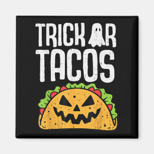 Trick or Tacos Halloween Mexicaanse Kostuum Mannen Magneet