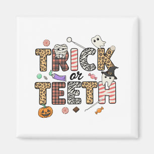 Trick Or Tanden Candy Corn Tandarts Schoonmaak Spo Magneet