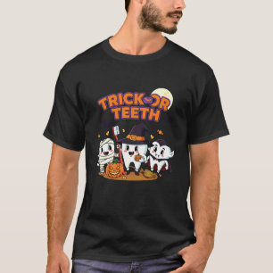 Trick Or Tandenborstel Tandarts Tandheelkundig Hyg T-shirt