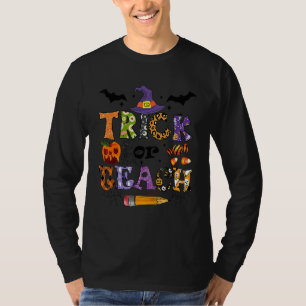 Trick Or Teach Docenten Halloween Kostuum 1 T-shirt