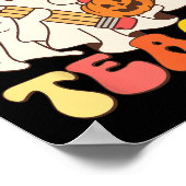 Trick or Teach Ghost Halloween Teacher Esthetisch Poster (Hoek)