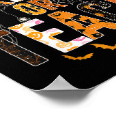 Trick or Teach Grappig Halloween leraar shirt voor Poster (Hoek)