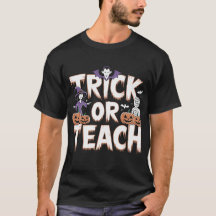 Trick Or Teach Groovy Leraar Halloween Retro
