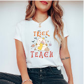 Trick or Teach Halloween Leraren T-shirt