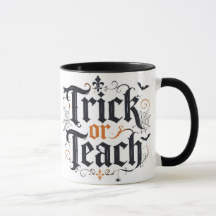 Trick or Teach Halloween Onderwijs Koffiemok Mok