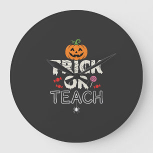 Trick or Teach Halloween Onderwijzer Ontwerp (2)_1 Grote Klok