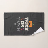 Trick or Teach Halloween Onderwijzer Ontwerp (2)_1 Handdoek (Handdoek)