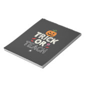 Trick or Teach Halloween Onderwijzer Ontwerp (2)_1 Notitieblok (Linkerzijde)