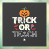 Trick or Teach Halloween Onderwijzer Ontwerp (2)_1 Raamsticker (Vel 3)
