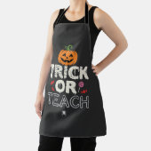 Trick or Teach Halloween Onderwijzer Ontwerp (2)_1 Schort (Insitu)