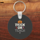 Trick or Teach Halloween Onderwijzer Ontwerp (2)_1 Sleutelhanger (Voorkant)