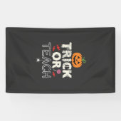 Trick or Teach Halloween Onderwijzer Ontwerp (2)_1 Spandoek (Horizontaal)