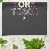 Trick or Teach Halloween Onderwijzer Ontwerp (2)_1 Theedoek (Gevouwen)