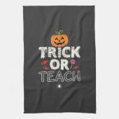Trick or Teach Halloween Onderwijzer Ontwerp (2)_1 Theedoek (Verticaal)