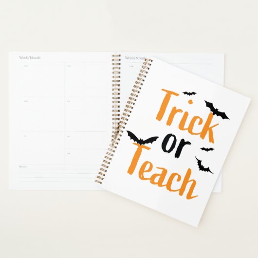 Trick or teach- Halloween ontwerp Planner (Display)