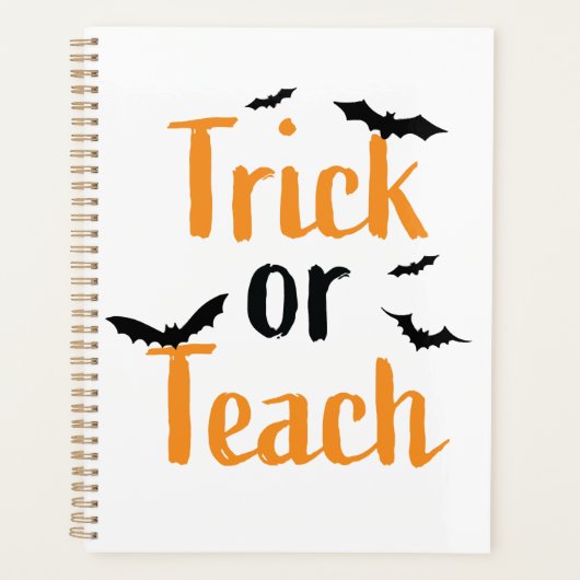 Trick or teach- Halloween ontwerp Planner (Voorkant)