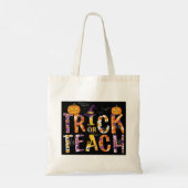 Trick or Teach/Halloween/Treat/Book/Laptop Tote Bag (Achterkant)