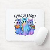 Trick or Teach Pastel Galaxy Ghost Halloween Spook Muismat (Met muis)