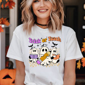 Trick or Teach Retro Halloween Leraar Tshirt