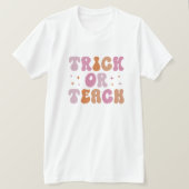 Trick or Teach Retro T-shirt (Design voorkant)