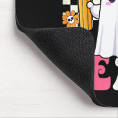 Trick Or Teach Teacher Pencil Ghost Funny Hallowee Muismat (Hoek)