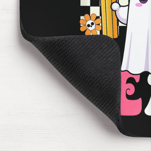 Trick Or Teach Teacher Pencil Ghost Funny Hallowee Muismat (Hoek)