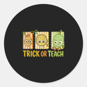 Trick Or Teach, The Bad Seed Halloween Kostuum T-s Ronde Sticker