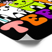 Trick Or Teeth Funny Dental Halloween Costumes Tre Poster (Hoek)