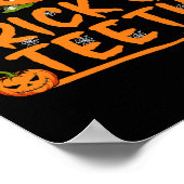 Trick Or Teeth Funny Dentist Halloween Dental Squa Poster (Hoek)