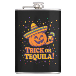 Trick or Tequila – Grappige Halloween Pompoen Fees Heupfles