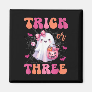 Trick or Three Halloween 3 jaar oude spookverjaard Magneet
