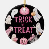 Trick Or Three Halloween Geest 3e Verjaardagsfeest Keramisch Ornament (Voorkant)